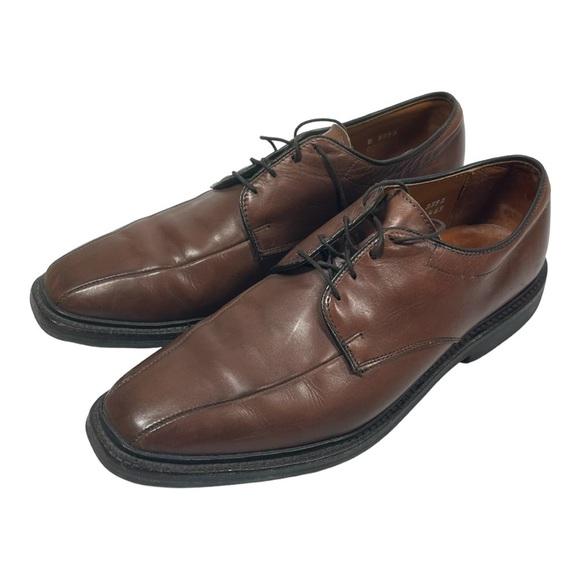 Allen Edmonds Warren Brown Leather Loafer Derby Shoes Lace-Up Men\'s 9 D main image 9